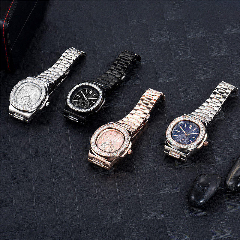 Mens Fashion Alloy Diamond Gifts Watches
