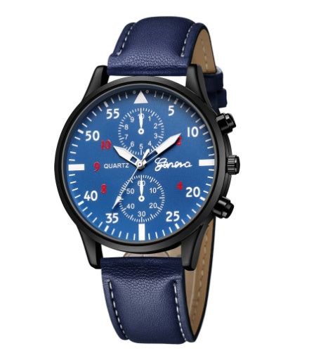 Retro Design Leather Band Watches Men NEW Mens Sports Clock Analog Quartz Wrist Watches