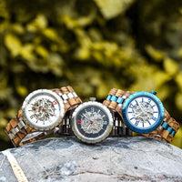 Wooden Automatic Mechanical Watches Men