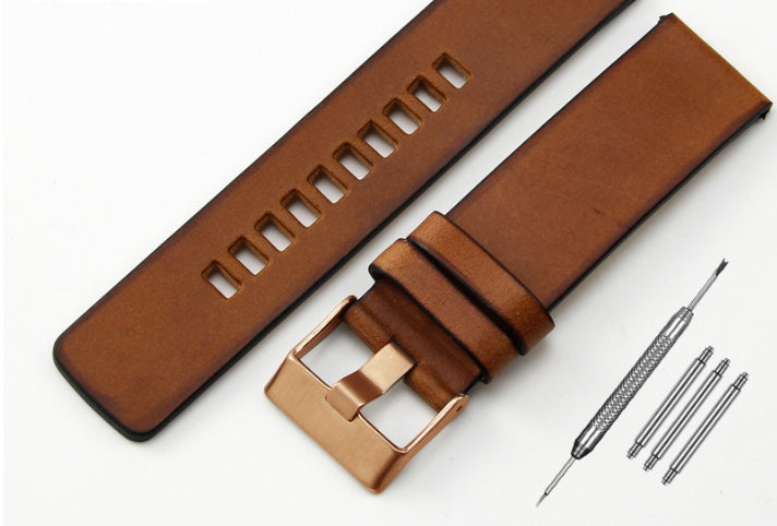 Retro Leather Watch Band Men