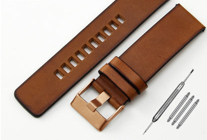 Retro Leather Watch Band Men