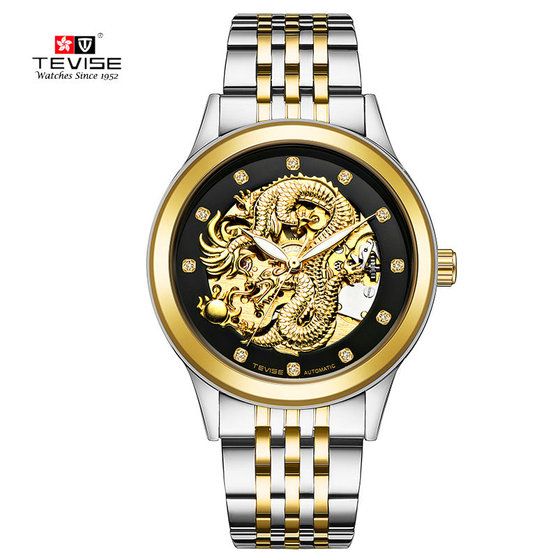 Detective automatic table watch men burst Jinlong waterproof luminous lovers mechanical watch