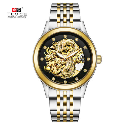 Detective automatic table watch men burst Jinlong waterproof luminous lovers mechanical watch