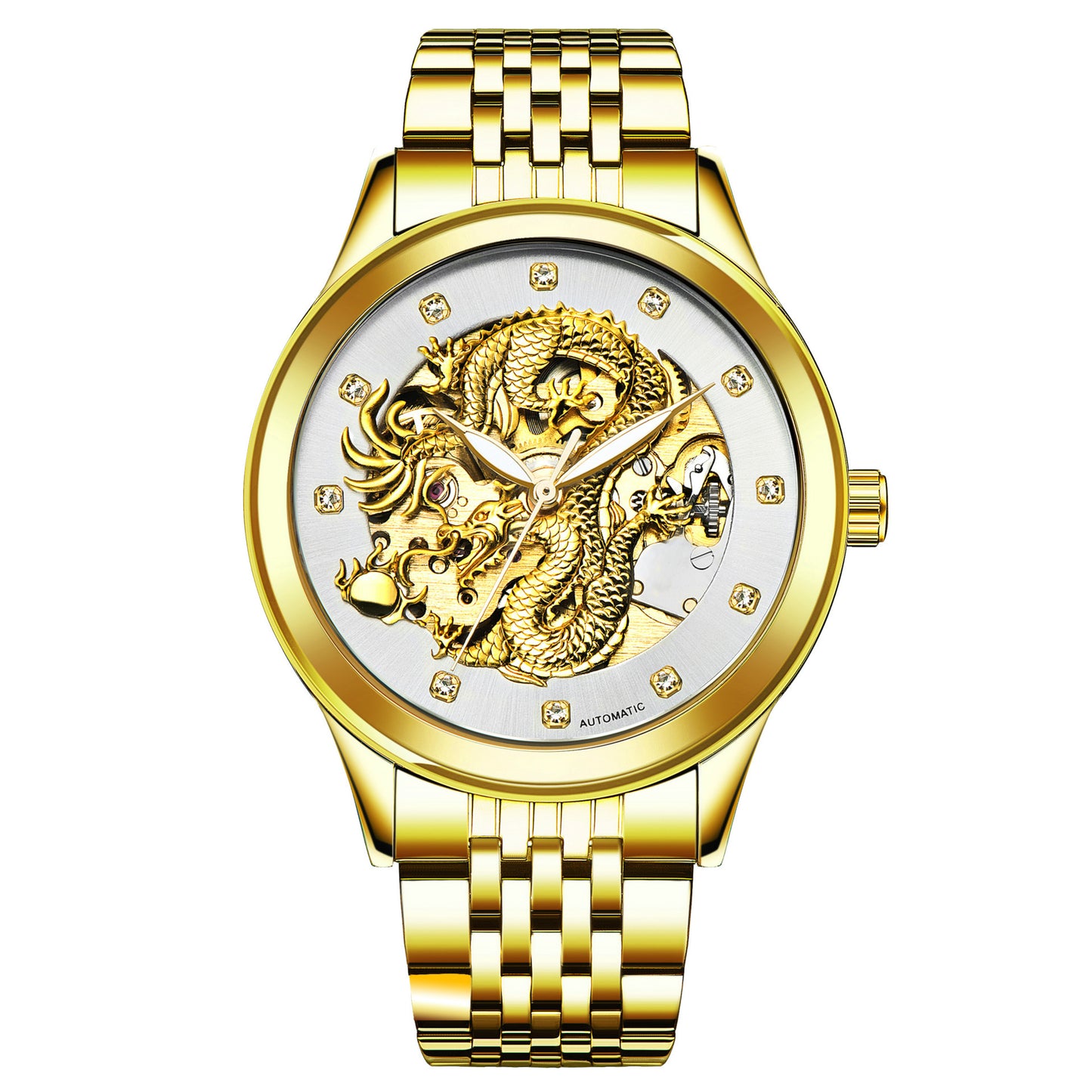 Detective automatic table watch men burst Jinlong waterproof luminous lovers mechanical watch