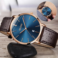 Fashion Casual Watch Men Mens Watches Leather Sport Waterproof Auto Date Quartz Wristwatch