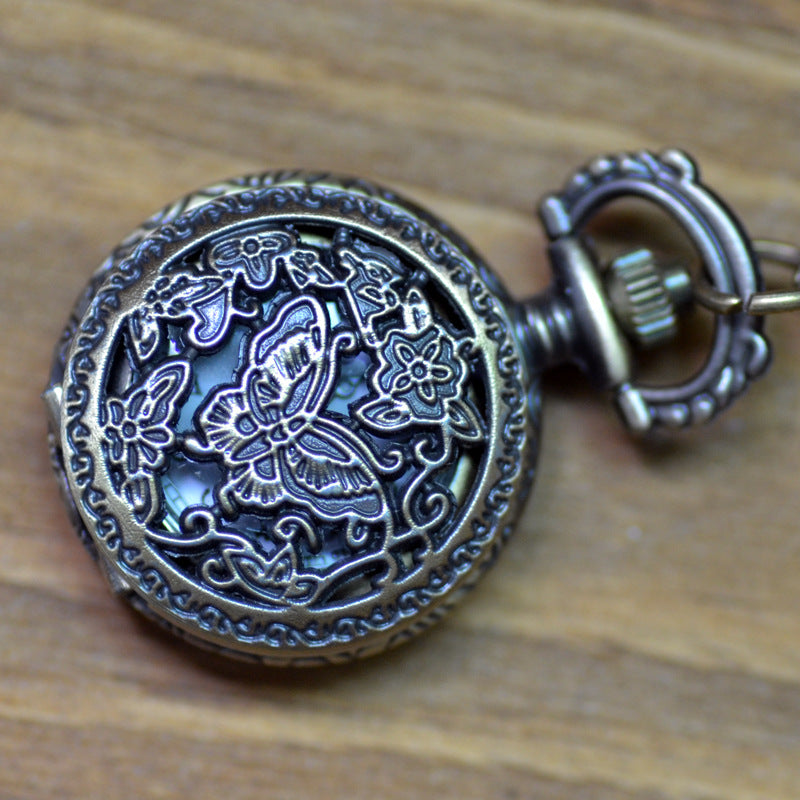 Vintage men and women necklace watch