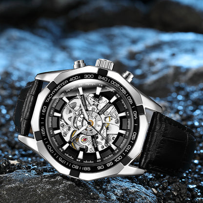 Automatic Mechanical Watch Hollow Carved