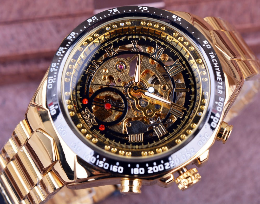 Personalized All-steel Hollow Automatic Mechanical Watch Fashion Watch For Men
