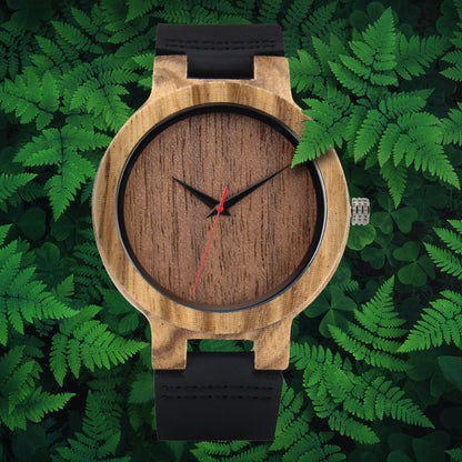 Simple Casual Wood Watch Men