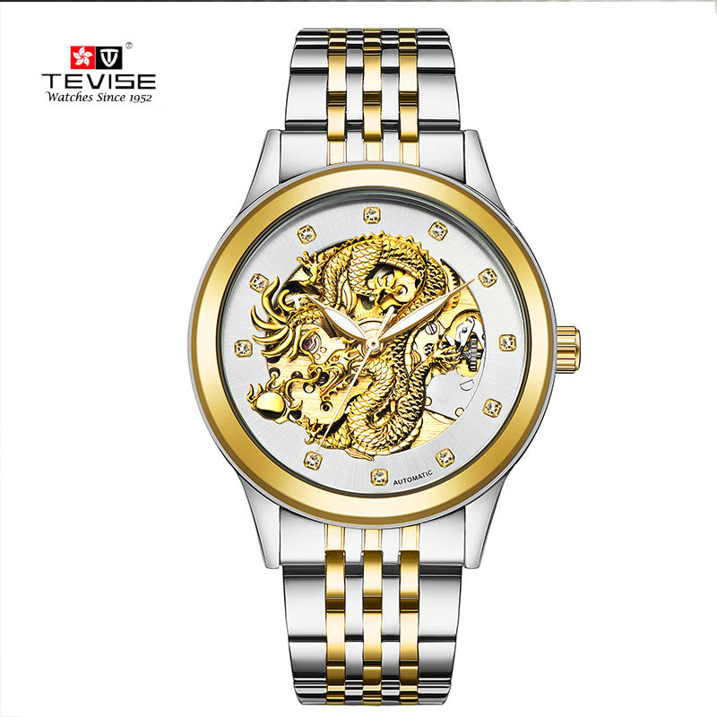 Detective automatic table watch men burst Jinlong waterproof luminous lovers mechanical watch