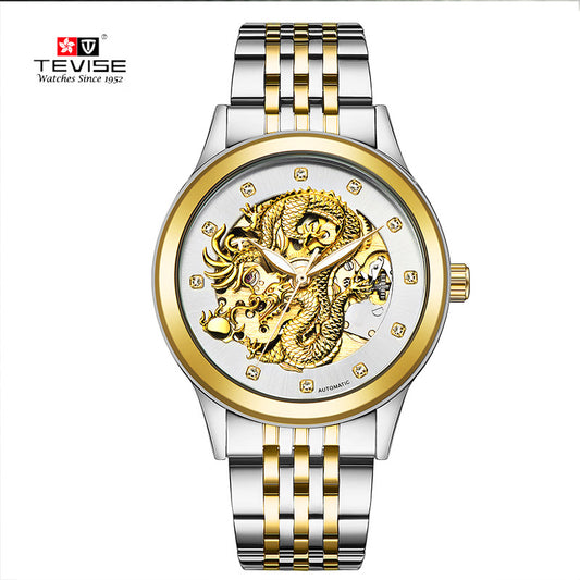 Detective automatic table watch men burst Jinlong waterproof luminous lovers mechanical watch