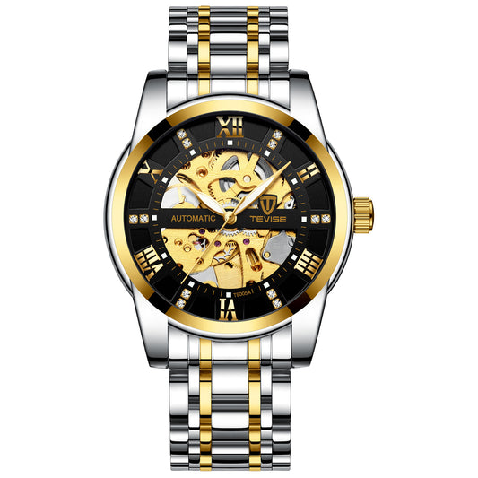 Men''s Fashion Watch Fashion Automatic Mechanical Watch Hollow Watch Waterproof Men''s Watch