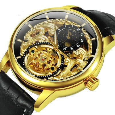Carved Hollow Automatic Mechanical Watch