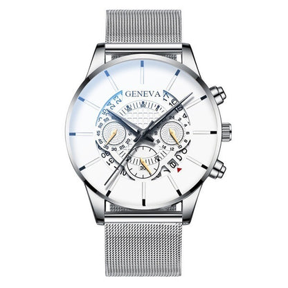 Three eyes with calendar men watch