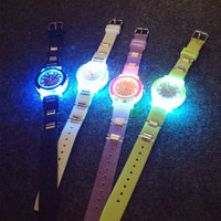 Korean Version Of The LED Light Cool Tide Harajuku Trend Personality Of Students Leisure Sports Night Watch Jelly