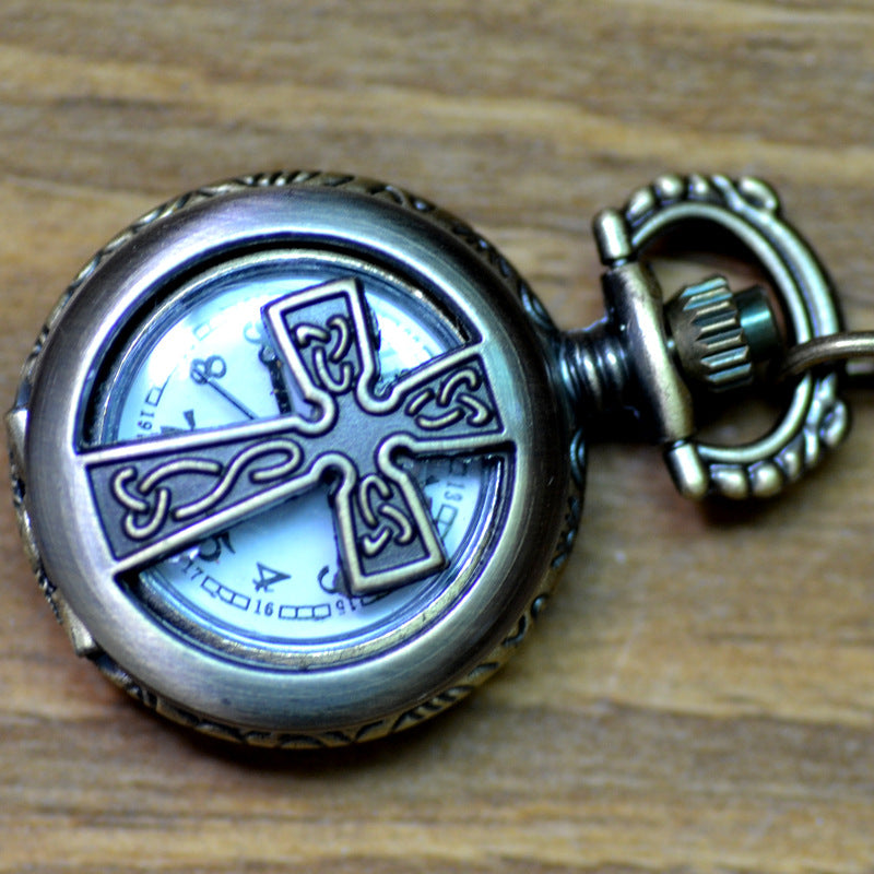 Vintage men and women necklace watch