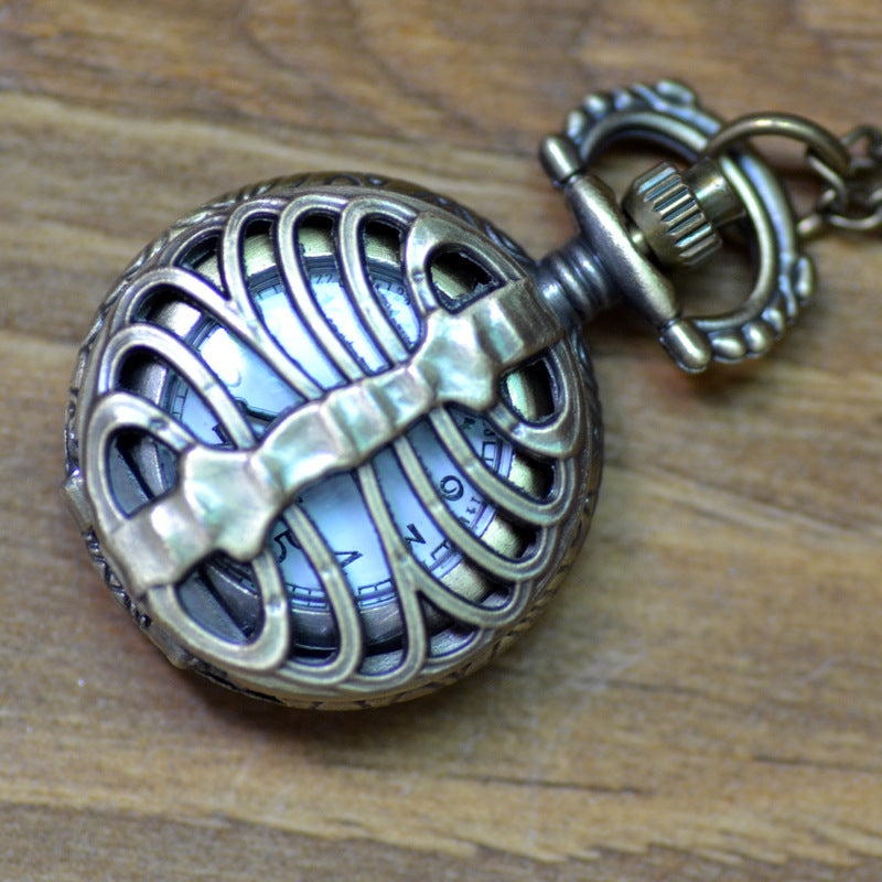 Vintage men and women necklace watch