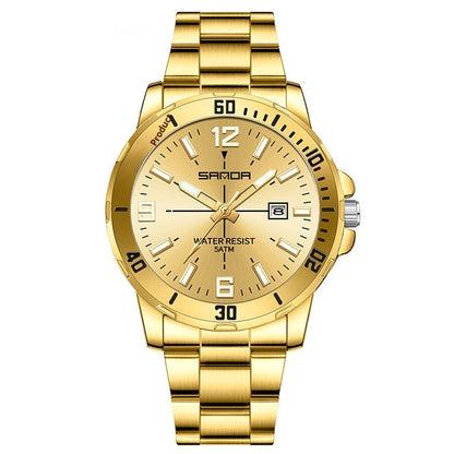 Multifunctional Waterproof Quartz Watch For Men