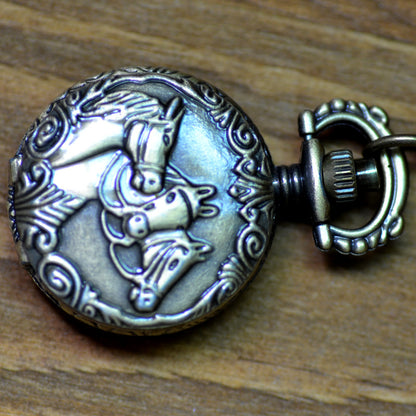 Vintage men and women necklace watch