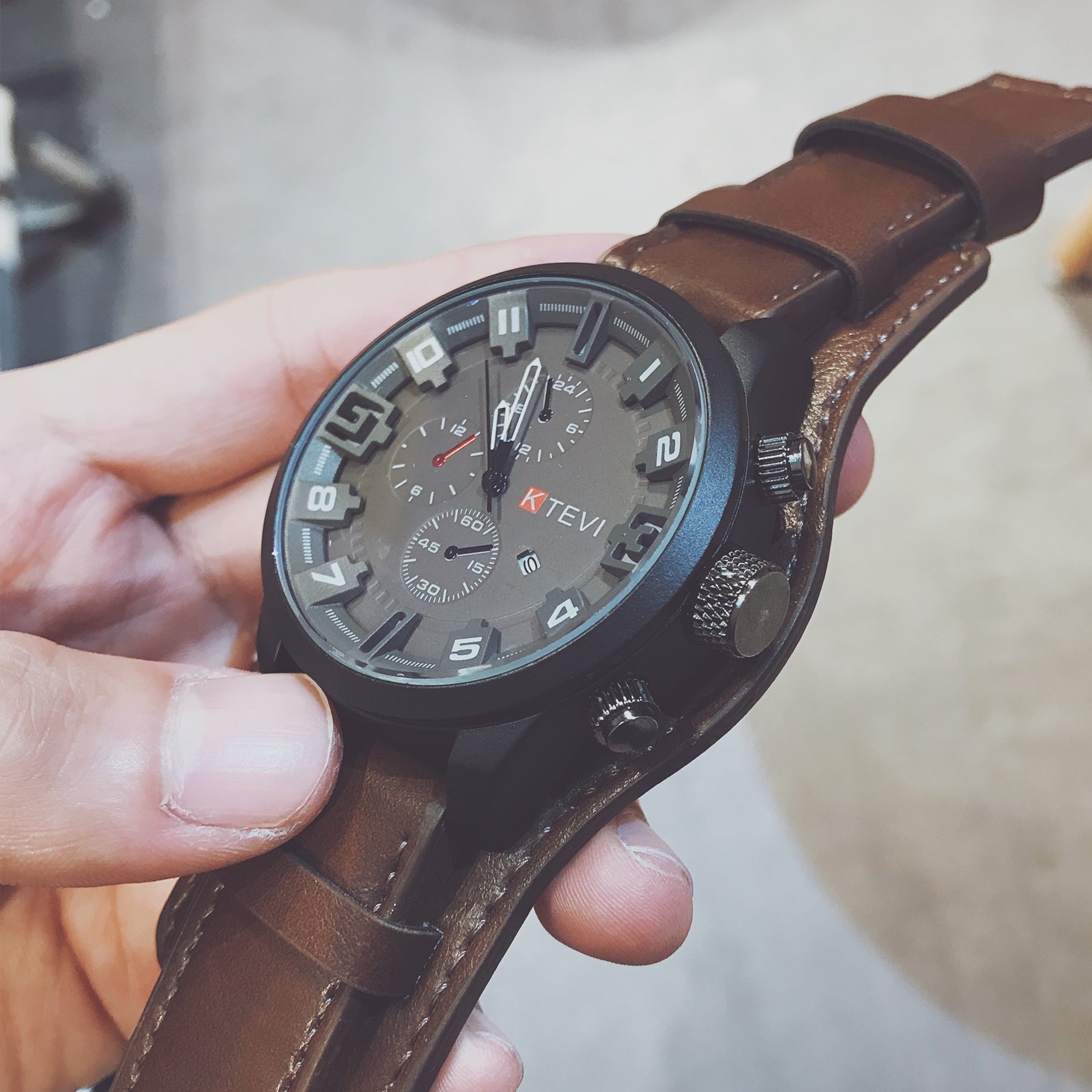 Trendy Korean Style Personality Sports Watch Men
