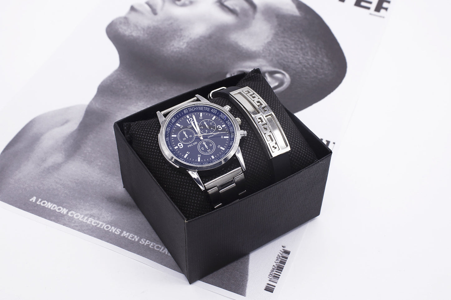 Wrist Watch Men New Style Wrist Watch Men's Business Watch Set Quartz Watch