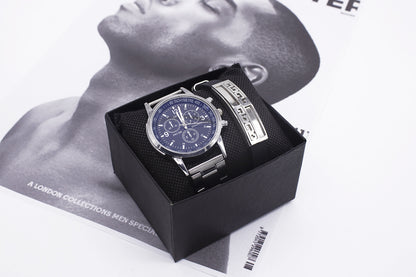 Wrist Watch Men New Style Wrist Watch Men's Business Watch Set Quartz Watch