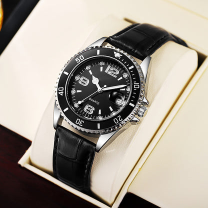 Fashion Simple Scale Quartz Watch For Men