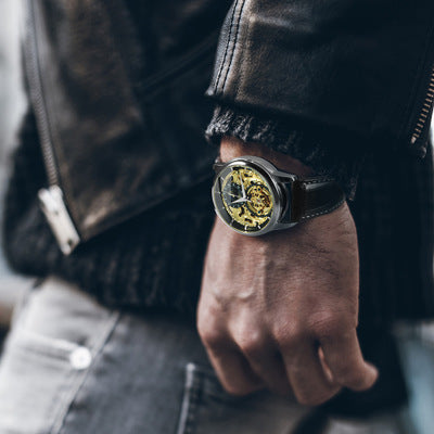 Carved Hollow Automatic Mechanical Watch