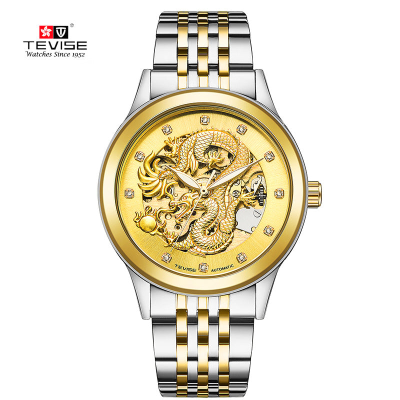 Detective automatic table watch men burst Jinlong waterproof luminous lovers mechanical watch