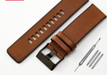 Retro Leather Watch Band Men