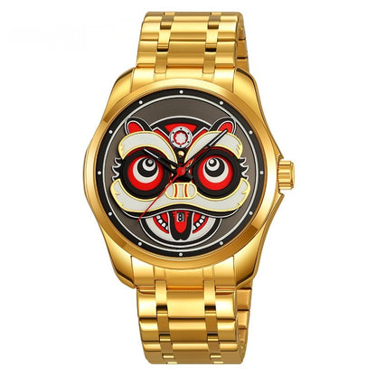 Personalized Creative Lion Head Luminous Watch Men