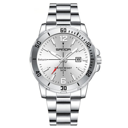 Multifunctional Waterproof Quartz Watch For Men